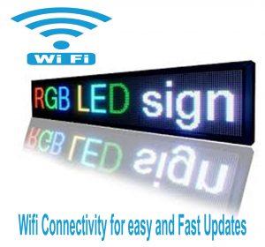 wifi programmable led sign