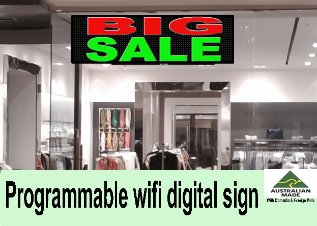 Digital Led Sign Programmable  Scrolling  Text Messages  100x40cm  2 lines wifi - Image 3
