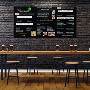 Digital menu Board $50