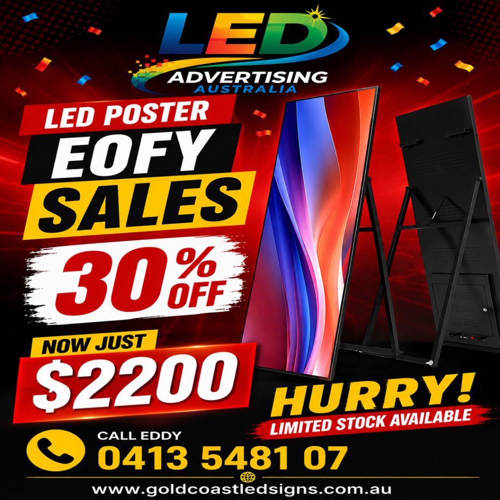 led poster sales gold coast