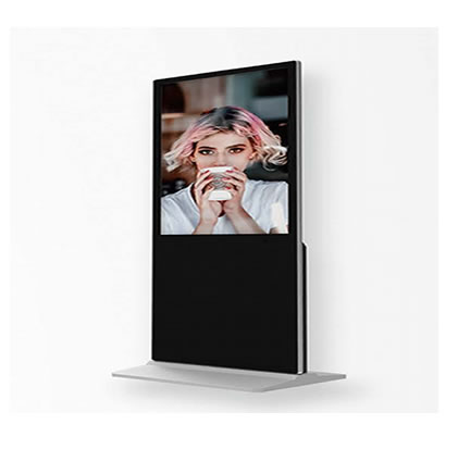 Stand Alone Lcd Kiosk on wheels