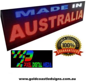 Led Sign Programmable Digital Scrolling Messages TEXT ONLY 100cmx50cm 3 lines wifi