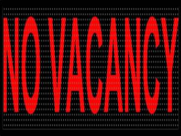 no vacancy digital sign WITH fafterpay